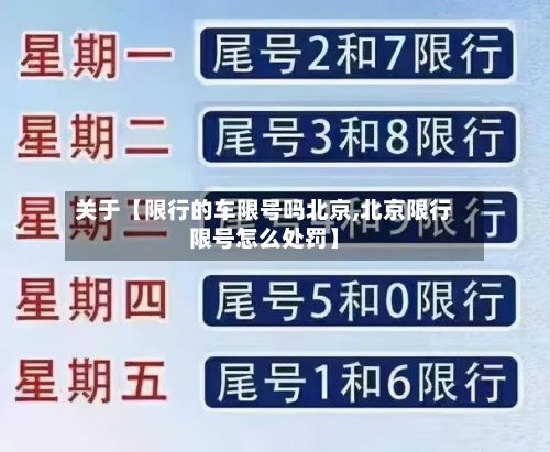 关于【限行的车限号吗北京,北京限行限号怎么处罚】-第1张图片