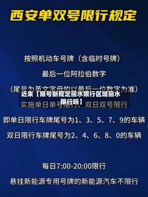 近来【限号新规定丽水限行区域丽水限行吗】-第1张图片