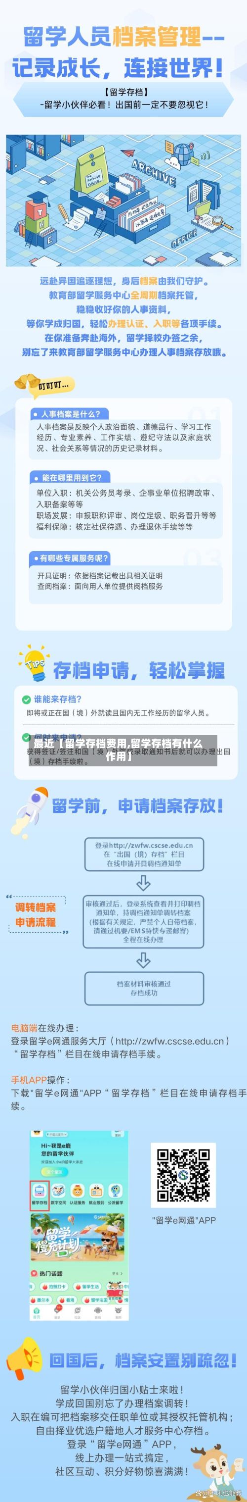 最近【留学存档费用,留学存档有什么作用】-第1张图片