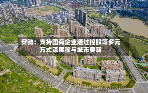 安徽:支持国有企业通过控股等多元方式深度参与城市更新-第1张图片
