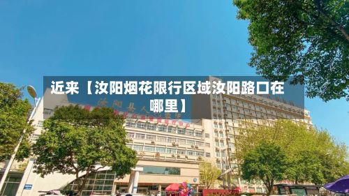 近来【汝阳烟花限行区域汝阳路口在哪里】-第1张图片