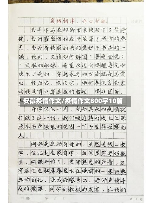 安徽疫情作文/疫情作文800字10篇-第1张图片