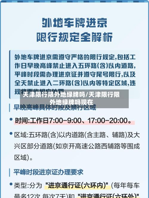 天津限行限外地绿牌吗/天津限行限外地绿牌吗现在-第1张图片