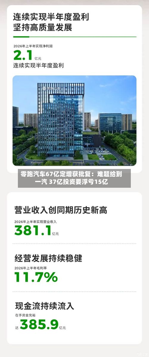 零跑汽车67亿定增获批复:难题给到一汽 37亿投资要浮亏15亿-第1张图片
