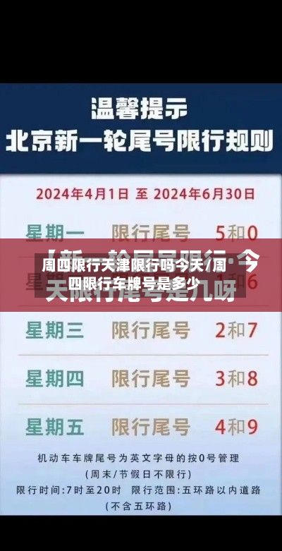 周四限行天津限行吗今天/周四限行车牌号是多少-第1张图片