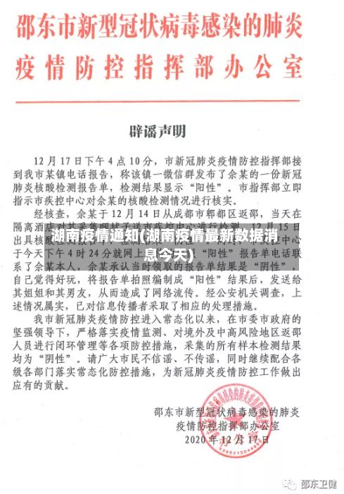 湖南疫情通知(湖南疫情最新数据消息今天)-第1张图片