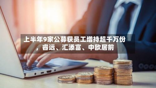 上半年9家公募获员工增持超千万份	，睿远	、汇添富、中欧居前-第1张图片