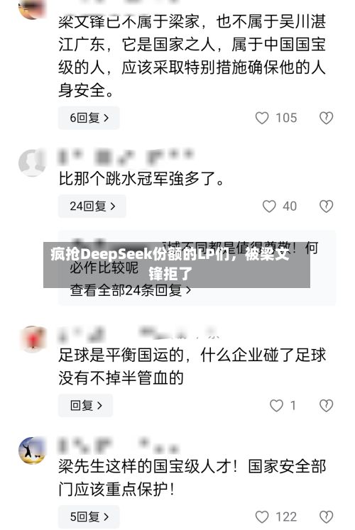 疯抢DeepSeek份额的LP们，被梁文锋拒了-第1张图片